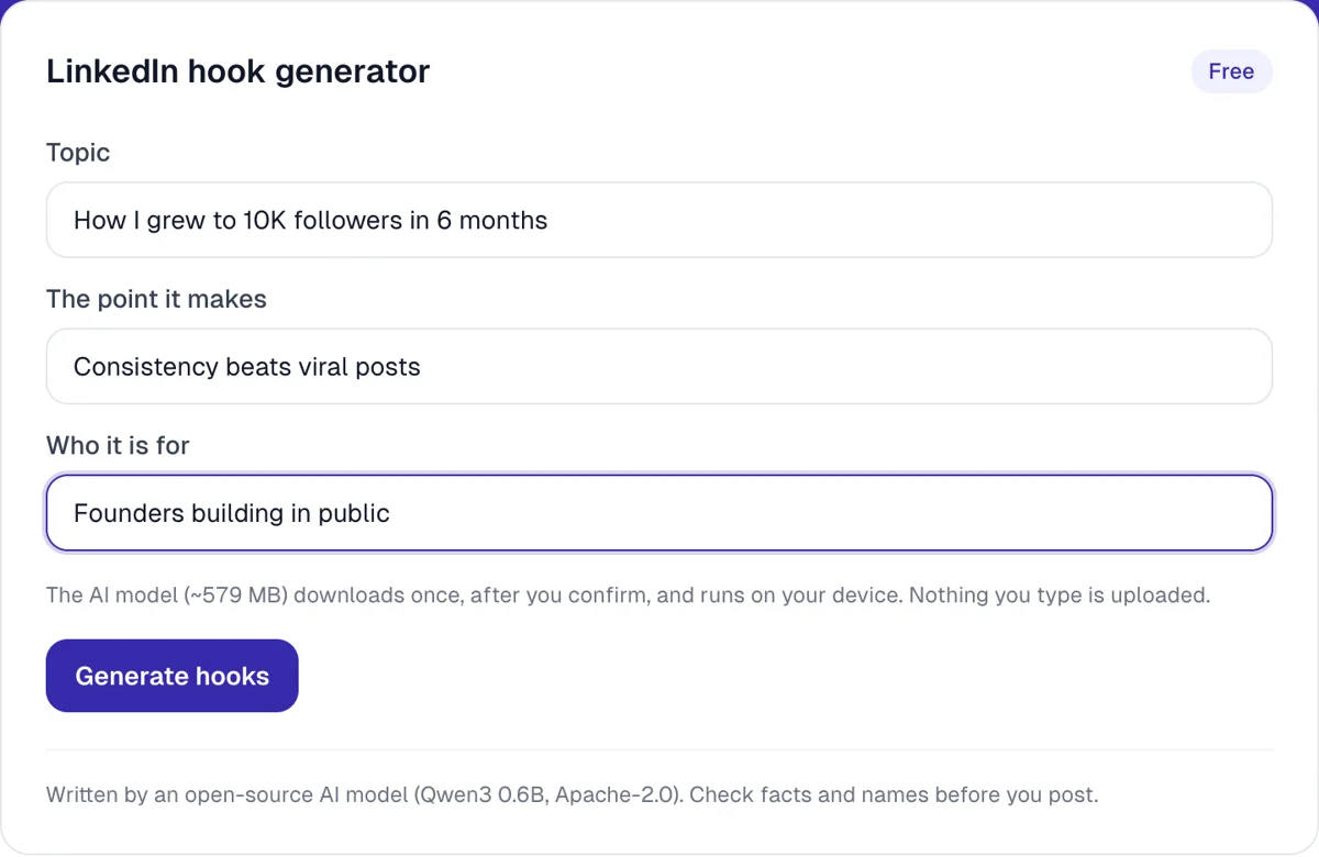 AI writer in your browser — Upvote.club interface
