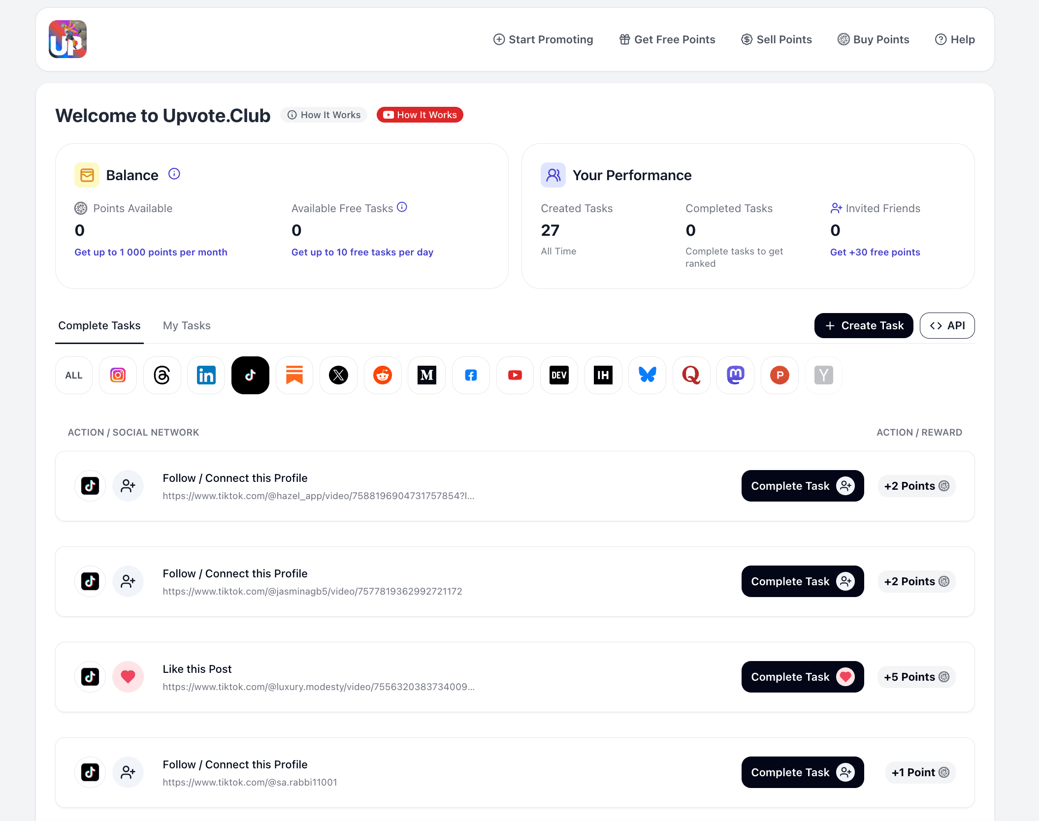 Create Your Upvote Club Account
