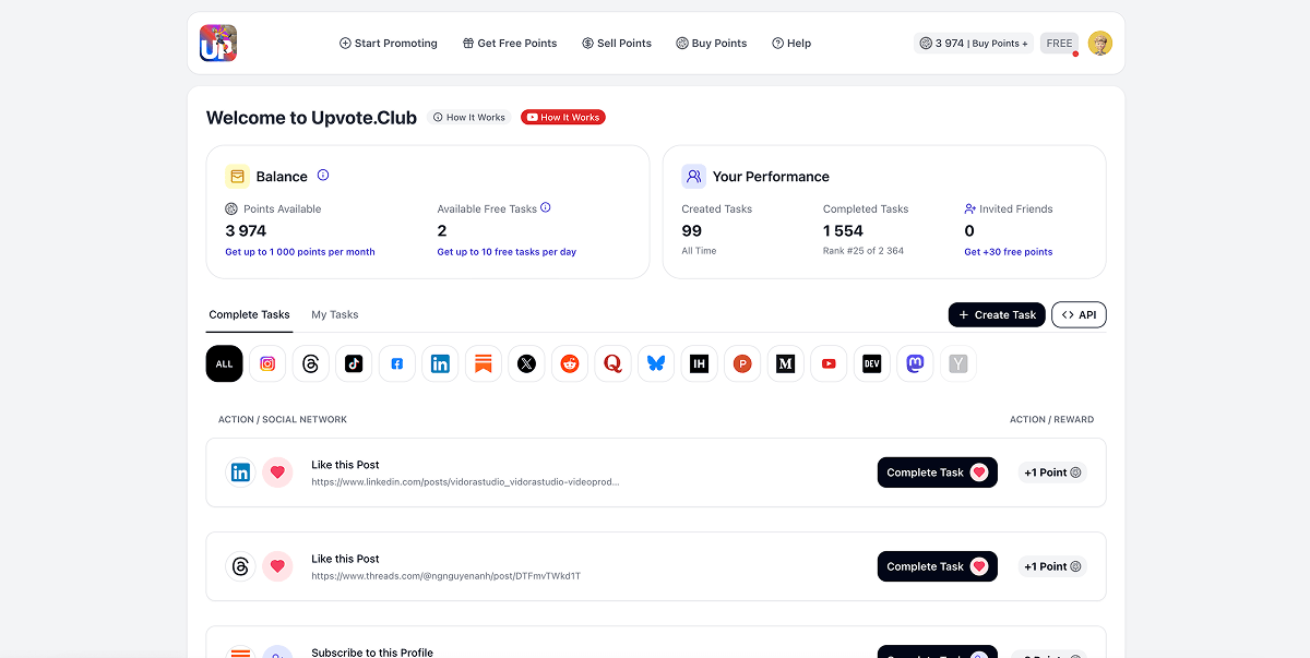 How Upvote.club works