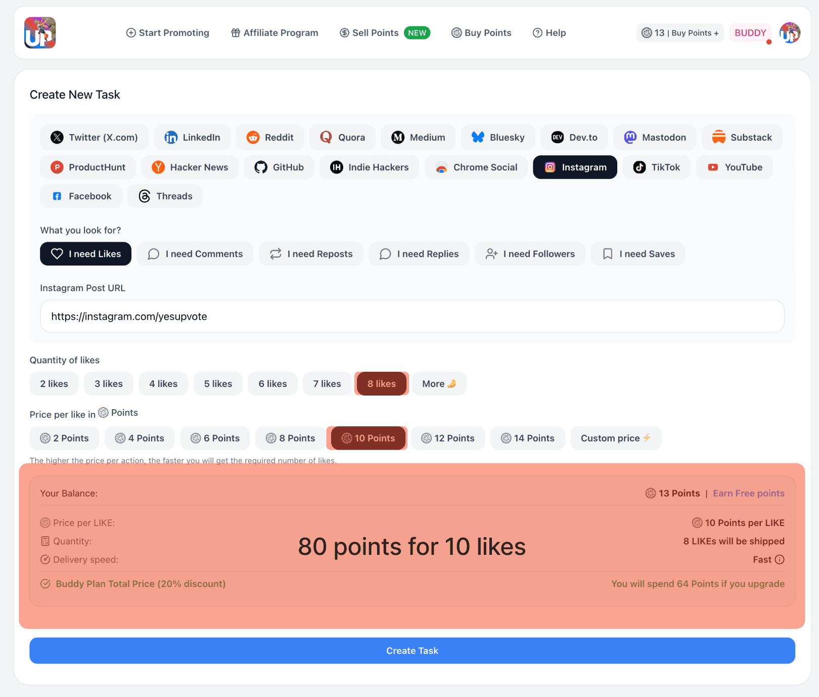 Set Price & Quantity