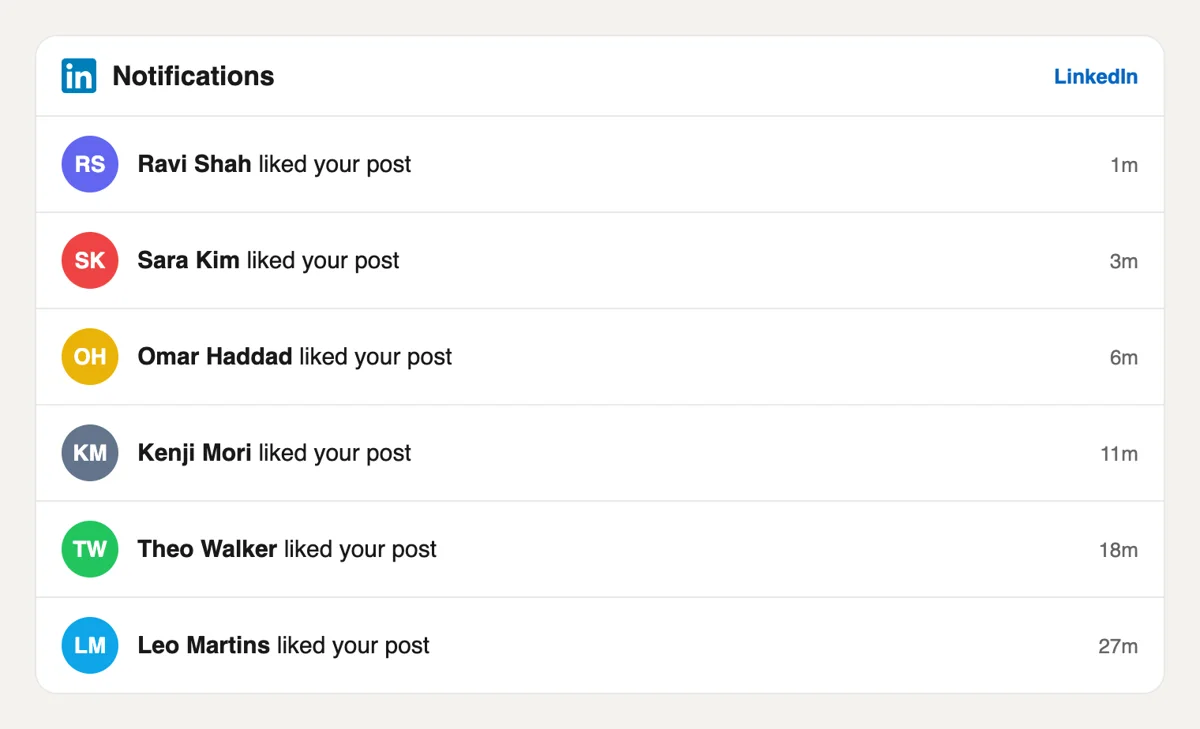 Real people like your post Real people like your post