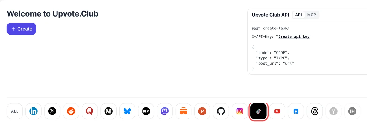 Sign in and pick TikTok Sign in and pick TikTok