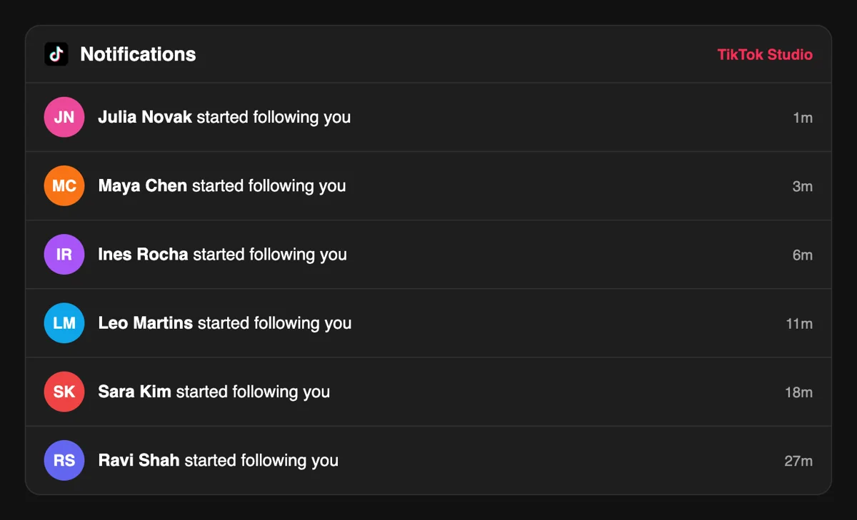 Real people follow your profile Real people follow your profile