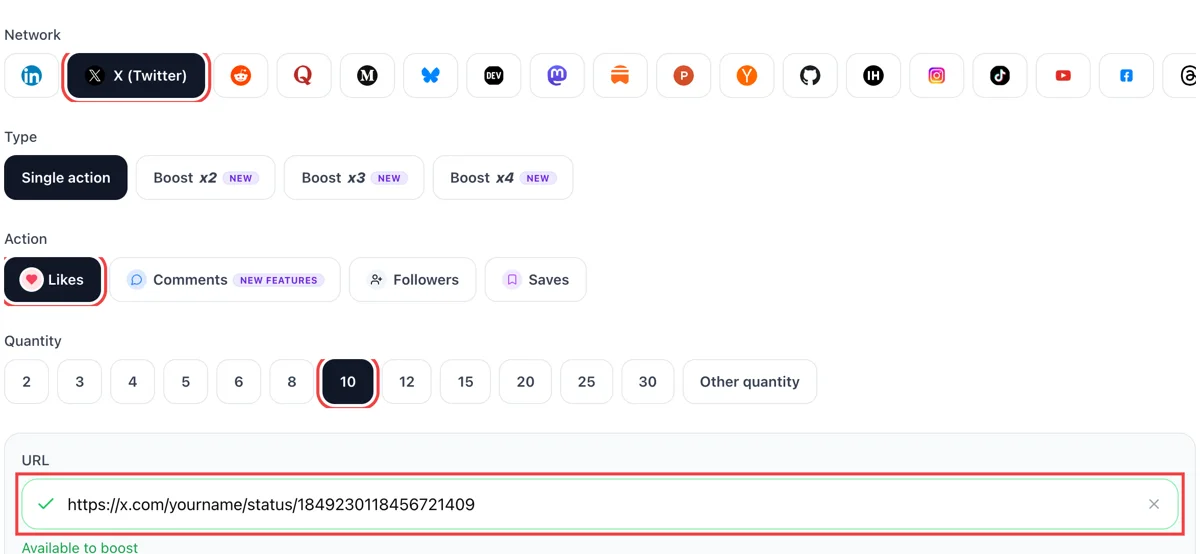 Paste your X post link Paste your X post link