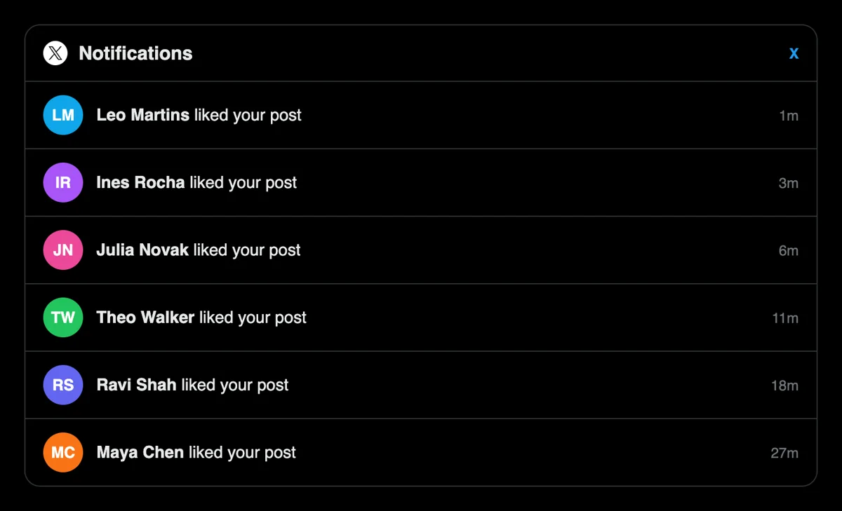 Real people like your post Real people like your post